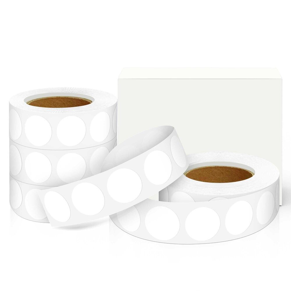 6411 0.75 Inch 4 Rolls of 4000 Colorful Dots Sealing Stickers,3/4"Round